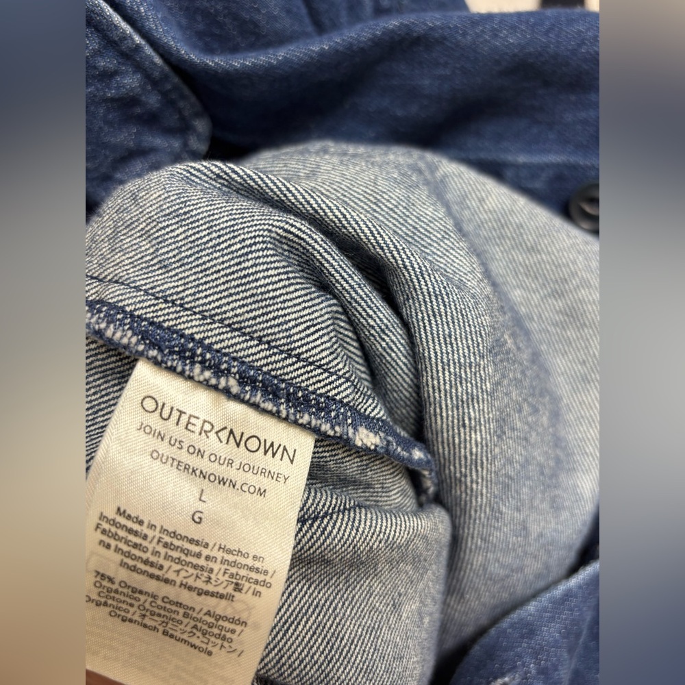 OUTERKNOWN S.E.A. Jumpsuit Size L Denim Coveralls - Picture 5 of 6